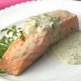 Zalm in dille roomsaus